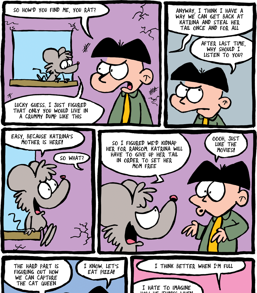 The Fuzzy Princess - Episode 240, Page 1: 2018-03-30-Hunger for Thoughts